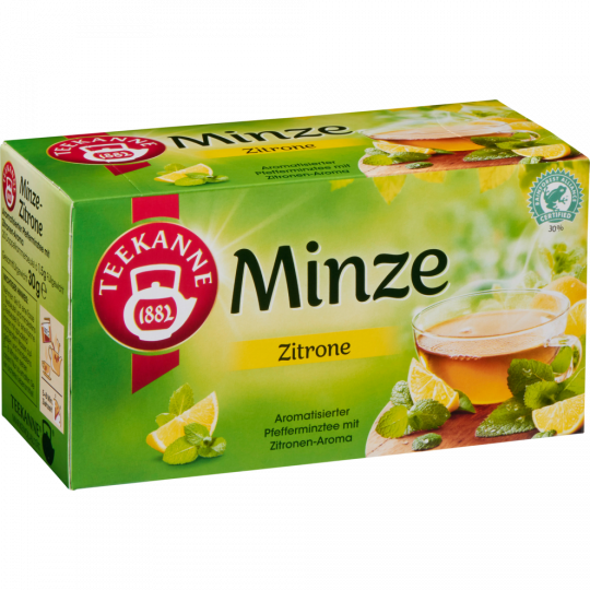 Teekanne Minze Zitrone 20 Teebeutel 