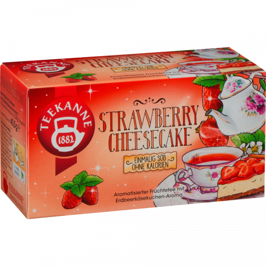 Teekanne Strawberry Cheesecake 18 Teebeutel 