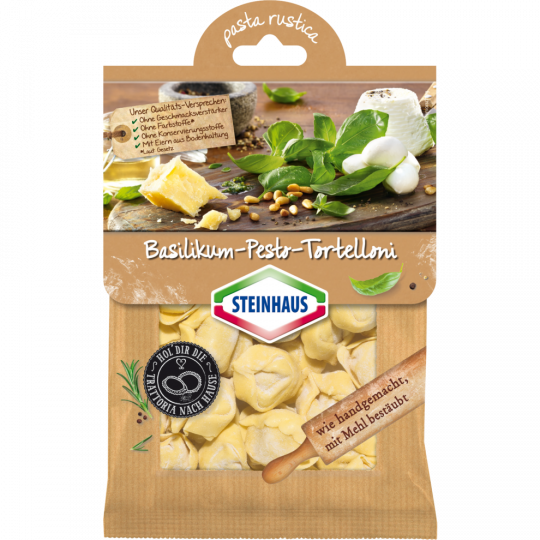 Steinhaus Pasta Rustica Basilikum-Pesto-Tortelloni 200 g 