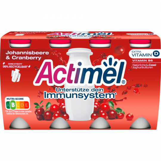 Actimel Drink Johannisbeere & Cranberry 8 x 100 g 