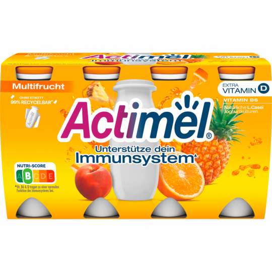 Actimel Drink Multifrucht 2 % Fett 8 x 100 g 