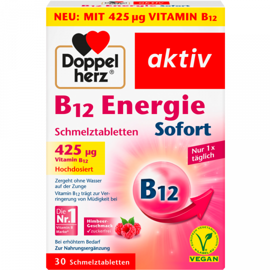 Doppelherz B12 Energie Sofort Schmelztabletten 30 Tabletten 