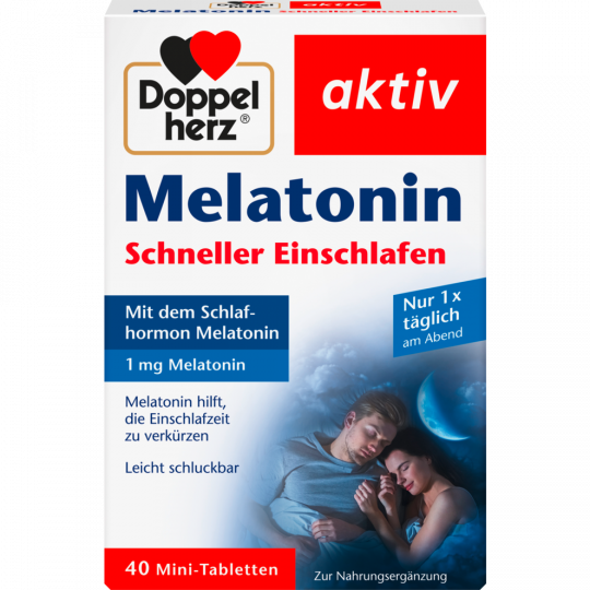 Doppelherz Melatonin Schneller Einschlafen 40 Mini-Tabletten 
