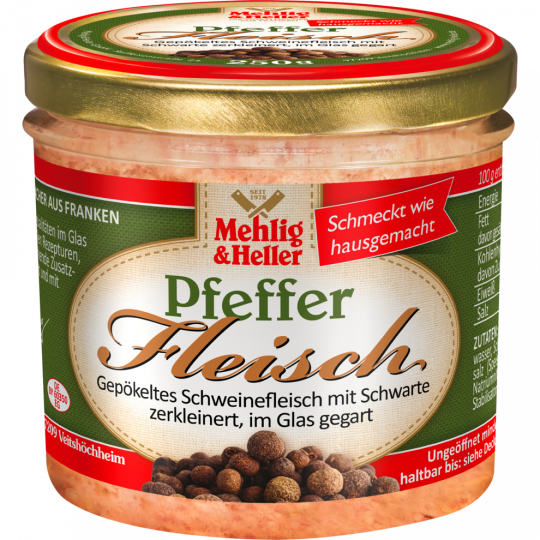 Mehlig&Heller Pfefferfleisch 250 g 