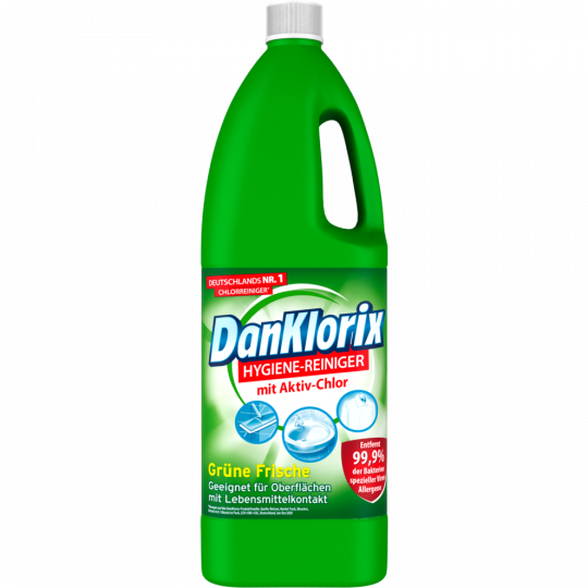DanKlorix Hygiene-Reiniger Grüne Frische 1,5 l 