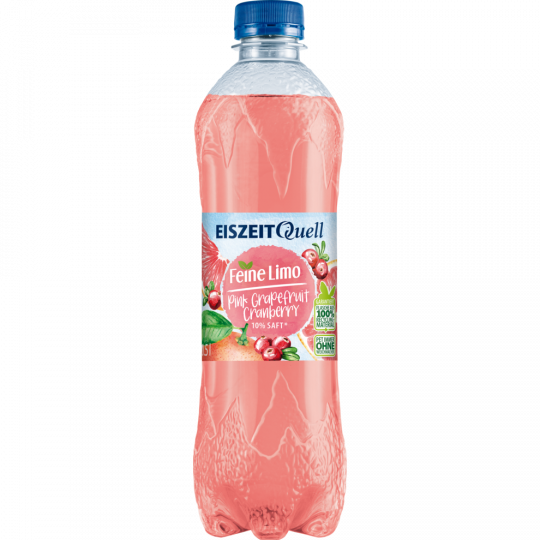 EiszeitQuell Pink Grapefruit Cranberry Limonade 0,5 l 