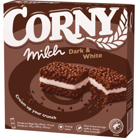 CORNY Milch Dark & White 4 Stück 
