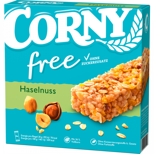 CORNY free Haselnuss 6 Stück 