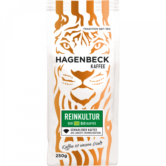 Hagenbeck Kaffee Bio Reinkultur ganze Bohnen 250 g 