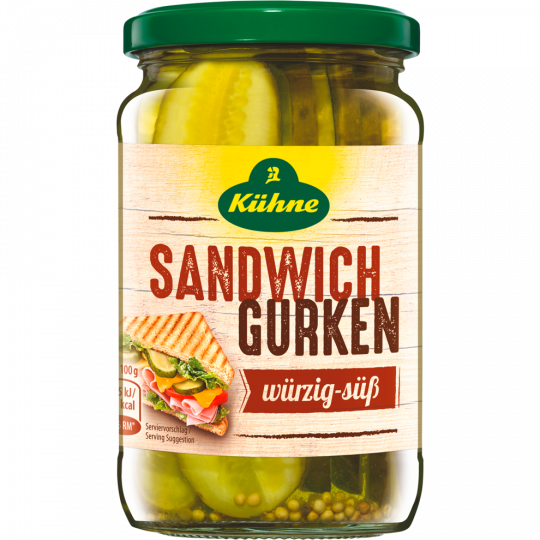 Kühne Sandwich Gurken 330 g 