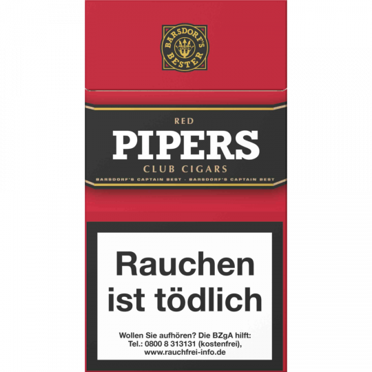 Pipers Club Cigars Cherry/Red 10 Stück 