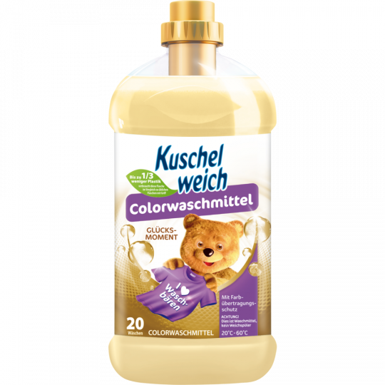 Kuschelweich Colorwaschmittel flüssig Glücksmoment 20 Waschladungen 
