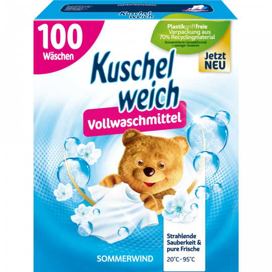 Kuschelweich Vollwaschmittel Sommerwind 100 Waschladungen 