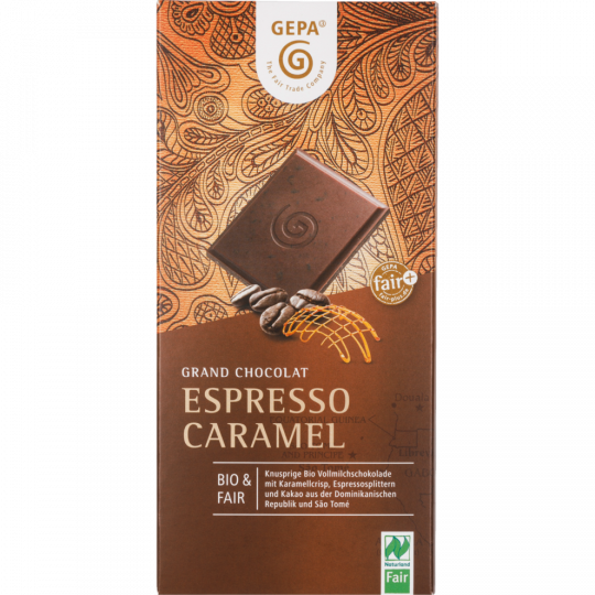 Gepa Bio Grand Chocolat Espresso Caramel 100 g 