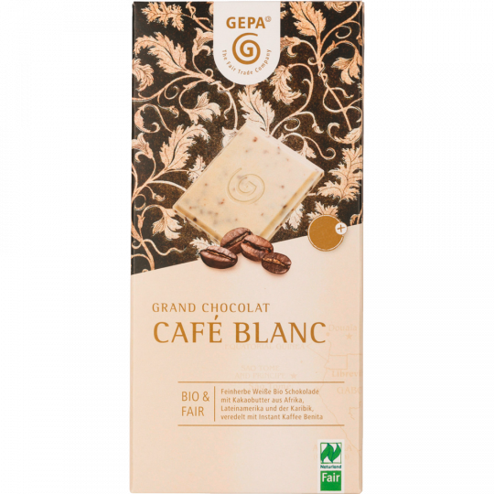 Gepa Bio Grand Chocolat Café Blanc 100 g 