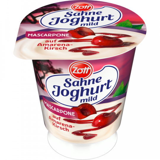 Zott Sahne-Joghurt mild Mascarpone Duett Amarena-Kirsch 10 % Fett 140 g 