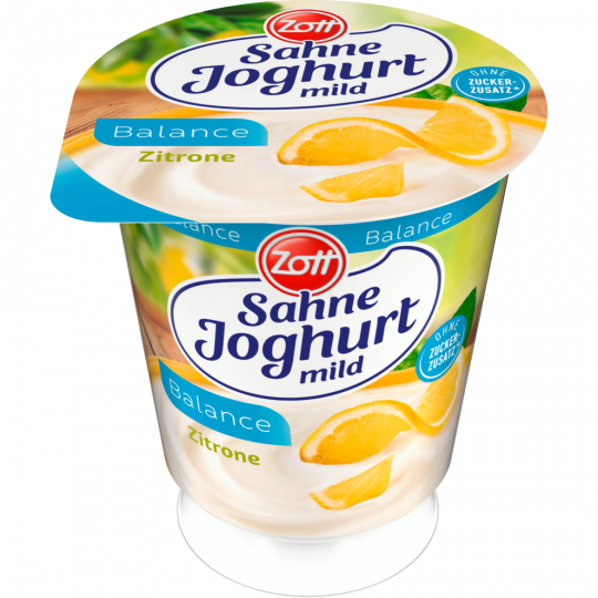 Zott Sahne-Joghurt mild Balance Zitrone 10 % Fett 150 g 
