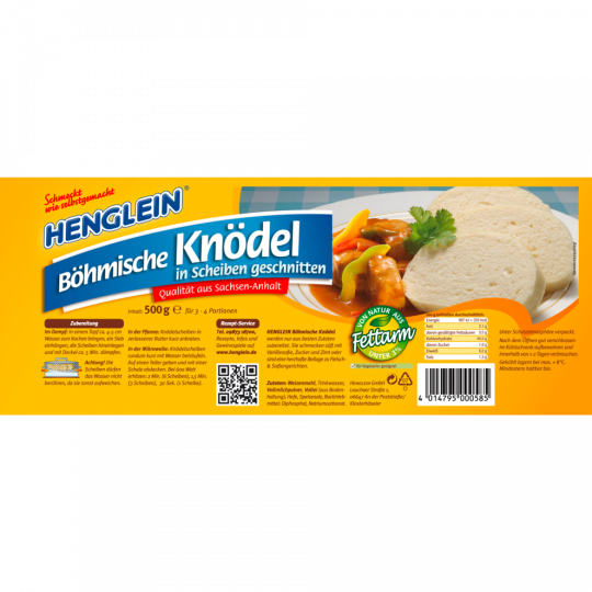 Henglein Böhmische Knödel 500 g 