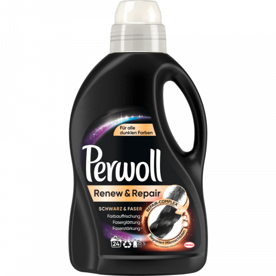 Perwoll Renew & Repair Schwarz & Faser 24 Waschladungen 