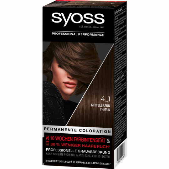 syoss Permanente Coloration 4-1 mittelbraun 115 ml 