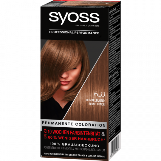 syoss Permanente Coloration 6-8 dunkelblond 115 ml 