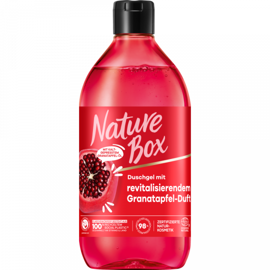 Nature Box Revitalisierendes Duschgel mit Granatapfel-Duft 385 ml 