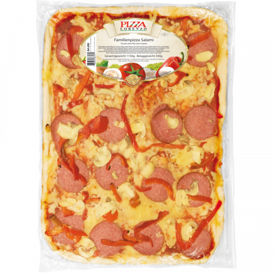 Pizza Lorenzo Familienpizza Salami 1150 g 