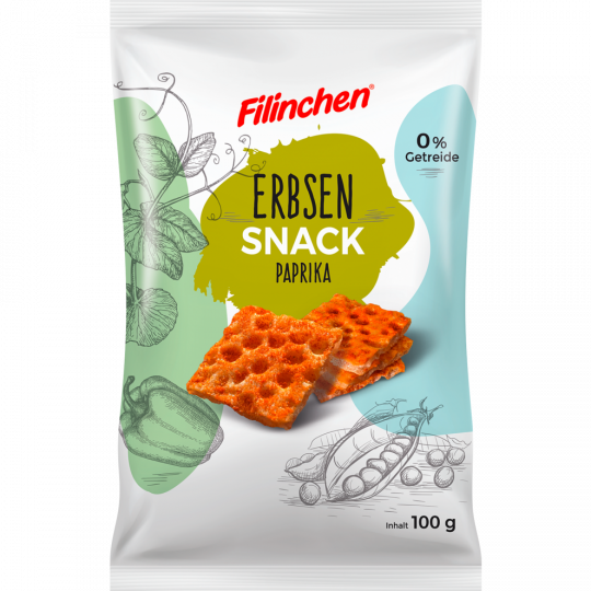 Filinchen Erbsen-Snack Paprika 100 g 