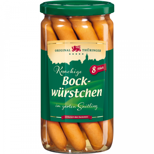 Original Thüringer Knackige Bockwürstchen 8 x 40 g 