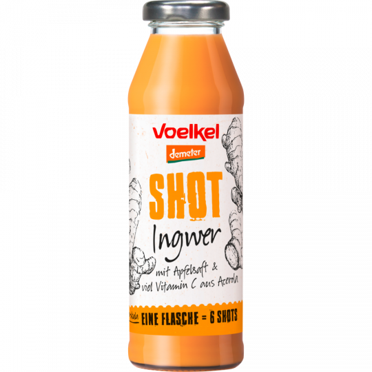 Voelkel Demeter Shot Ingwer mit Apfelsaft 0,28 l 