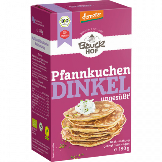 Bauckhof Demeter Backmischung Dinkel-Pfannkuchen ungesüßt 180 g 