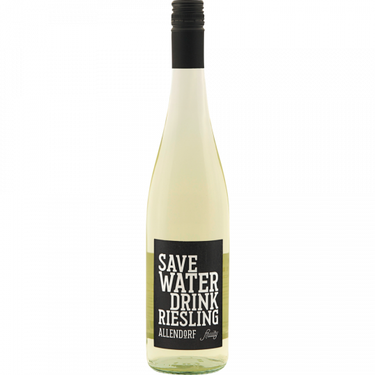 Allendorf Save Water Drink Riesling fruity QbA 0,75 l 