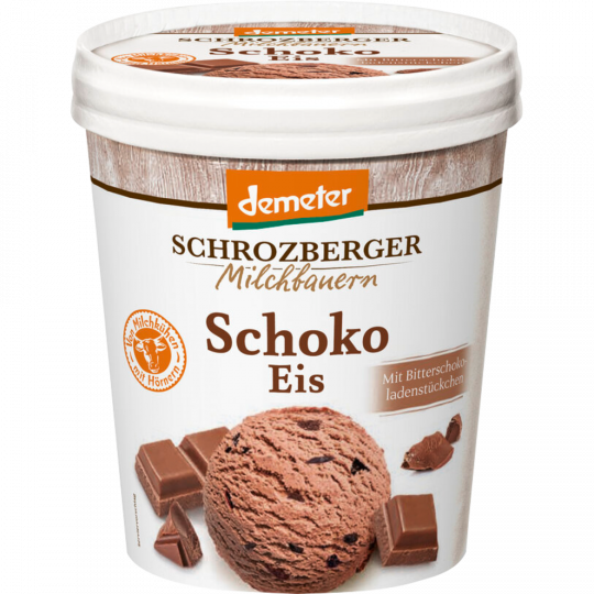 Schrozberger Milchbauern Demeter Schoko Eis 500 ml 