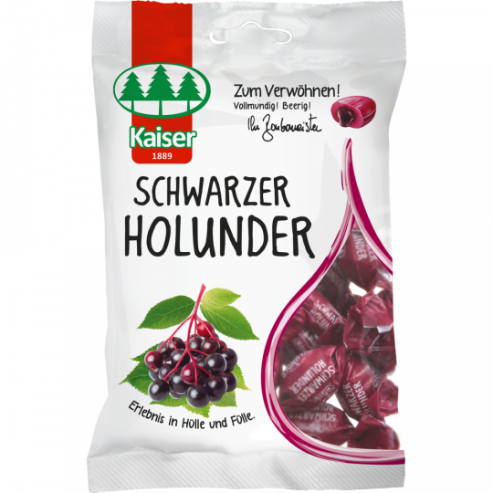 Kaiser Schwarzer Holunder Bonbons 90 g 