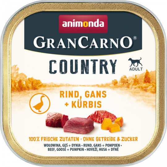 animonda Gran Carno Adult Country Rind+Gans+Kürbis 150 g 