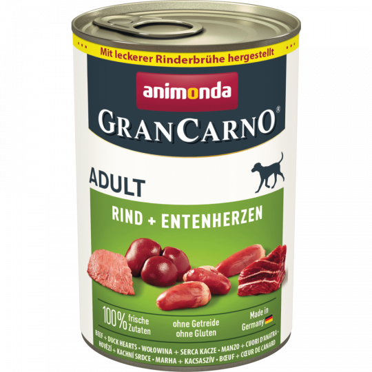 animonda Gran Carno Adult Rind+Entenherzen 400 g 