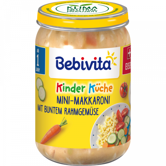 Bebivita Kinderküche Mini-Makkaroni mit buntem Rahmgemüse von 1-3 Jahre 250 g 