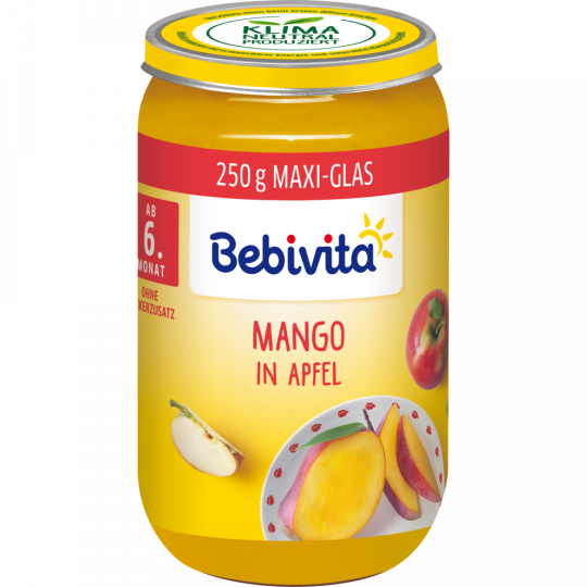 Bebivita Bio Mango in Apfel ab 6. Monat 250 g 
