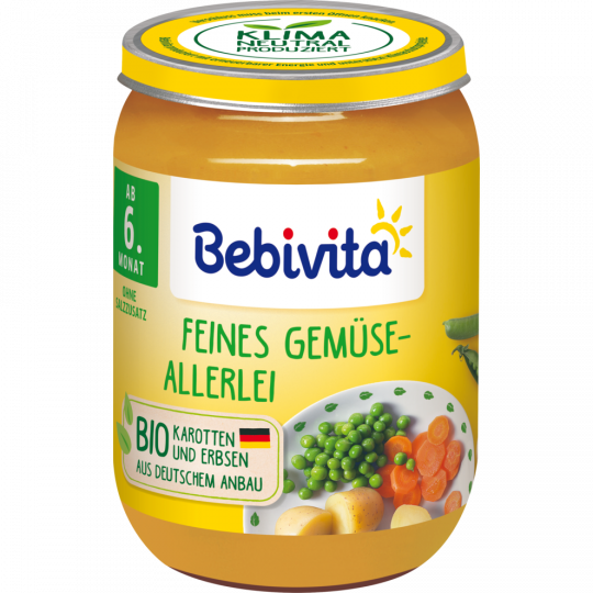 Bebivita Bio Feines Gemüse-Allerlei ab 6. Monat 190 g 
