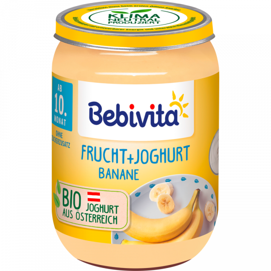 Bebivita Bio Frucht + Joghurt Banane 190 g 