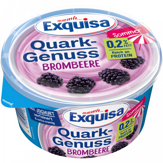 Exquisa Quark Genuss Sommer Brombeere 0,2 % Fett 500 g 
