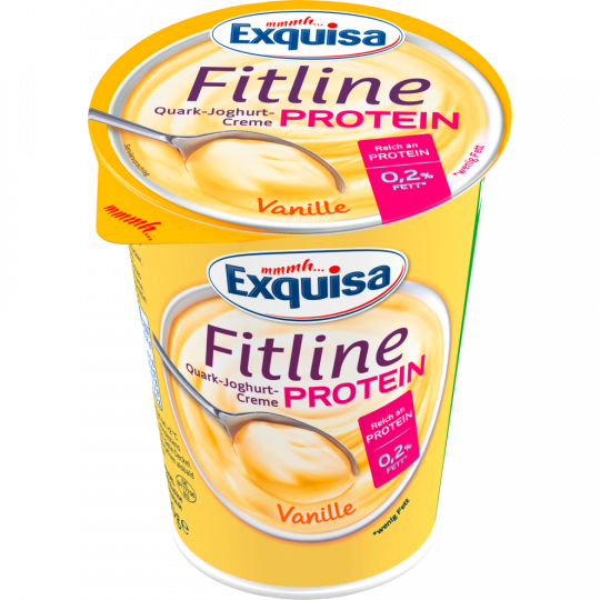 Exquisa Fitline Quark-Joghurt-Creme Protein Vanille 0,2 % Fett 400 g 