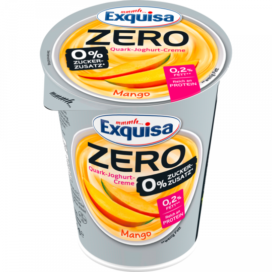Exquisa Zero Quark-Joghurt-Creme Mango 400 g 