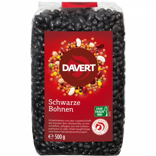 Davert Bio Schwarze Bohnen 500 g 