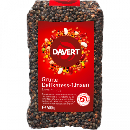 Davert Bio Grüne Delikatess-Linsen 500 g 