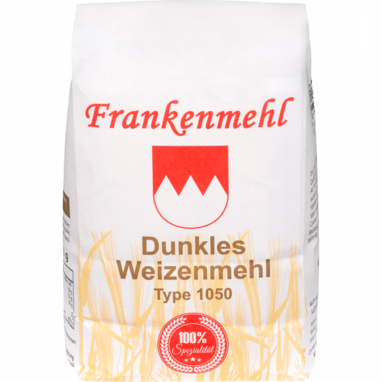 Frankenmehl Dunkles Weizenmehl Type 1050 1 kg 