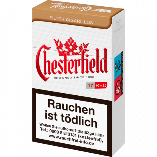 Chesterfield Red Cigarillos Filter 17 Stück 