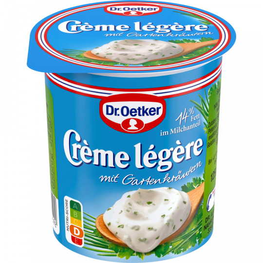Dr.Oetker Crème légère mit Gartenkäutern 14 % Fett 125 g 
