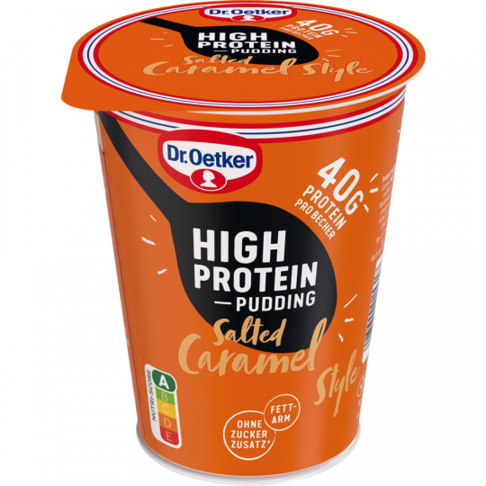 Dr.Oetker High Protein Pudding Saltet Caramel 400 g 