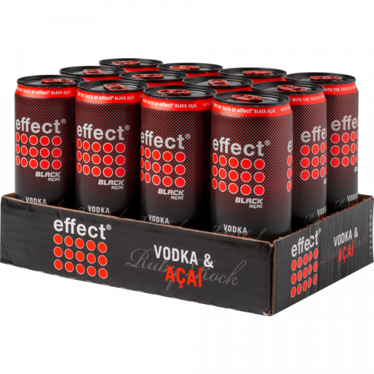effect Vodka Black Acai 10 % vol. - Tray 12 x 0,33 l 